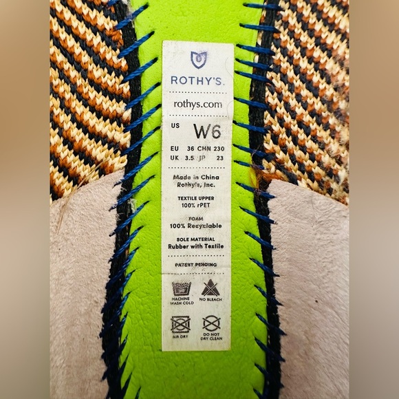 Rothy's The Square Black and Brown Leopard Print Flats Size 6 - Picture 8 of 10